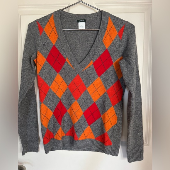 J crew Wool & Cashmere Argyle Sweater - Picture 2 of 6